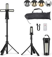 Lampe de travail LED solaire télescopique pliable avec support extensible pour la chasse, le camping, la randonnée et la réparation