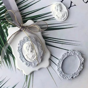 Silicone Mold Oval Shape With Woman Head And Frame Design For Cake Decoration Chocolate DIY Plaster Craft - Product Image 3