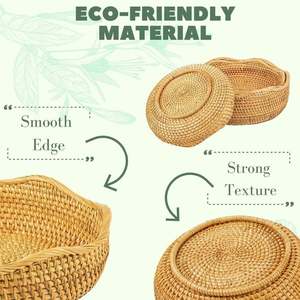 Keranjang Cuci Pakaian 120L Warna Pink Rotan Dua Tingkat dengan Tutup, Keranjang Jute untuk Kamar Mandi - Product Image 3