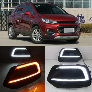 1 conjunto de relé de seta com lâmpada led 12v, relé de seta, à prova d' água, luz diurna, para chevrolet trax 2017 2018