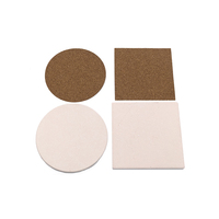 Sous-verre en liège MDF blanc en bois de sublimation sous-verres à thé MDF personnalisés