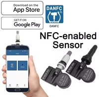 Capteur qqr interne de pression des pneus de haute qualité outil de capteurs nfc tpms universel programmable pour toutes les voitures 98%