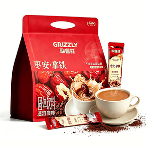 Caffè Istantaneo OEM Personalizzato all'Ingrosso, 10g Gusto Dattero Rosso/Jujuba, Stick Portatile, Caffè Istantaneo Commerciale Grizzly - Product Image 1