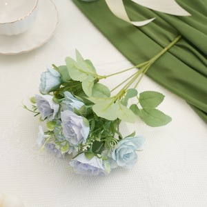 Arreglo Floral Artificial de Primavera, Rosa Marí<span class=keywords><strong>a</strong></span>, Decoración para el Hogar y Hoteles, Seda, Plástico, Realista, Moderno, Suave - Product Image 6
