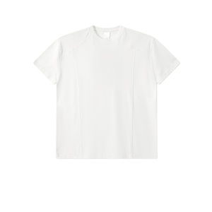 TKAN663D Nouveautés T-shirt pour homme en coton 100% respirant, ample, taille plus, 260 g/m², manches courtes, uni, fournisseur en vogue - Product Image 3
