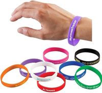Pulseras de Goma Personalizadas con Logotipo o Mensaje, Pulseras de Silicona Personalizadas y Brazaletes de Goma con Logotipo
