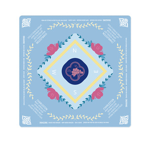 Mantel <span class=keywords><strong>de</strong></span> Lujo Silencioso Antideslizante y Antifricción con Diseño Floral <span class=keywords><strong>de</strong></span> Goma para <span class=keywords><strong>Mesa</strong></span> <span class=keywords><strong>de</strong></span> Póker y Mahjong - Product Image 1