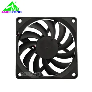 Ventilateur de refroidissement sans balais, modèle 8010 très fin, 12V DC, 80x80x10