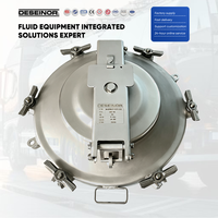 Couvercle de manhole de 20 pouces à double couvercle pour camion-citerne de liquides corrosifs, avec décompression d'urgence