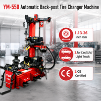 Machine à changer les pneus automatique YuanMech YM-550 à montage arrière, pour jantes de 13 à 26 pouces, pour voitures/SUV/camions légers, certifiée CE, 220V/380V, garantie 14 mois