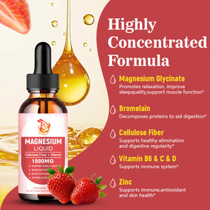 Suplemento de Salud, Gotas Líquidas de Magnesio con 500mg de Fibra de Celulosa, Suplemento para un Metabolismo Saludable, Promueve una Piel Saludable - Product Image 3