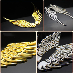 Coche personalidad pegatina 3D estéreo <span class=keywords><strong>Metal</strong></span> Ángel ala coche pegatina <span class=keywords><strong>Metal</strong></span> coche emblema - Product Image 6