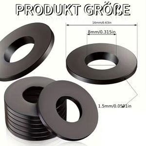 ชุดรวมปะเก็นไนลอนแบบแบน 120 ชิ้น พร้อมปะเก็นสีดำ - Product Image 2