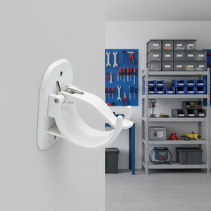 Gancio Adesivo Multifunzionale in Plastica Resistente per Montaggio <span class=keywords><strong>a</strong></span> Parete Senza Chiodi per Appendere Bastoni da Doccia e Aste Romane - Product Image 1