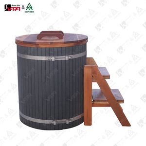 Baignoire à glace portable Vapa CT003 en bois de cèdre rouge massif pour 1 personne |   Bain froid pour la récupération des athlètes, salle de sport à domicile, <span class=keywords><strong>spa</strong></span>, garantie d'un an, facile - Product Image 6