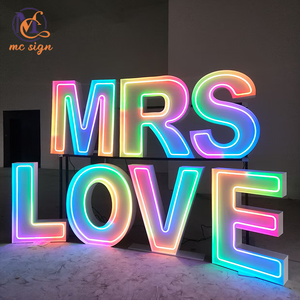 ตัวอักษรไฟ LED ขนาดใหญ่ 3 ฟุต 4 ฟุต 5 ฟุต แบบกันน้ำ สำหรับงานแต่งงาน ตกแต่งงานปาร์ตี้กลางแจ้ง รุ่นใหม่ล่าสุด - Product Image 4