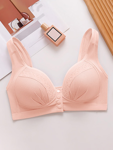 Soutien-gorge d'allaitement à fermeture avant grande taille, soutien-gorge de maternité respirant en maille pour l'allaitement, soutien-gorge sans armatures 95% nylon S-XXL - Product Image 2