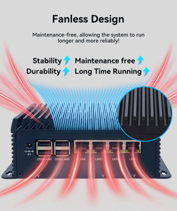 Mini PC Industriale Nano con Sistema Operativo Win10/Win11/Linux, Quattro Porte di Rete, 4 POE, Intel I5 1235U, DDR5, HD-MI, Type-C, Senza Ventola - Product Image 2