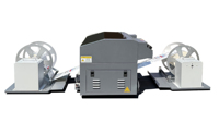Imprimante à jet d'encre CMJN rouleau à rouleau UV matériau flexible autocollant et machine d'impression d'étiquettes blanches pour film plastique et autres matériaux