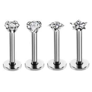 <span class=keywords><strong>Piercing</strong></span> de lèvre Amelia Amelia, filetage interne, acier inoxydable 316L, bijoux en zircon, clous d'oreille, <span class=keywords><strong>piercing</strong></span> de <span class=keywords><strong>nez</strong></span> brillant pour fête - Product Image 6