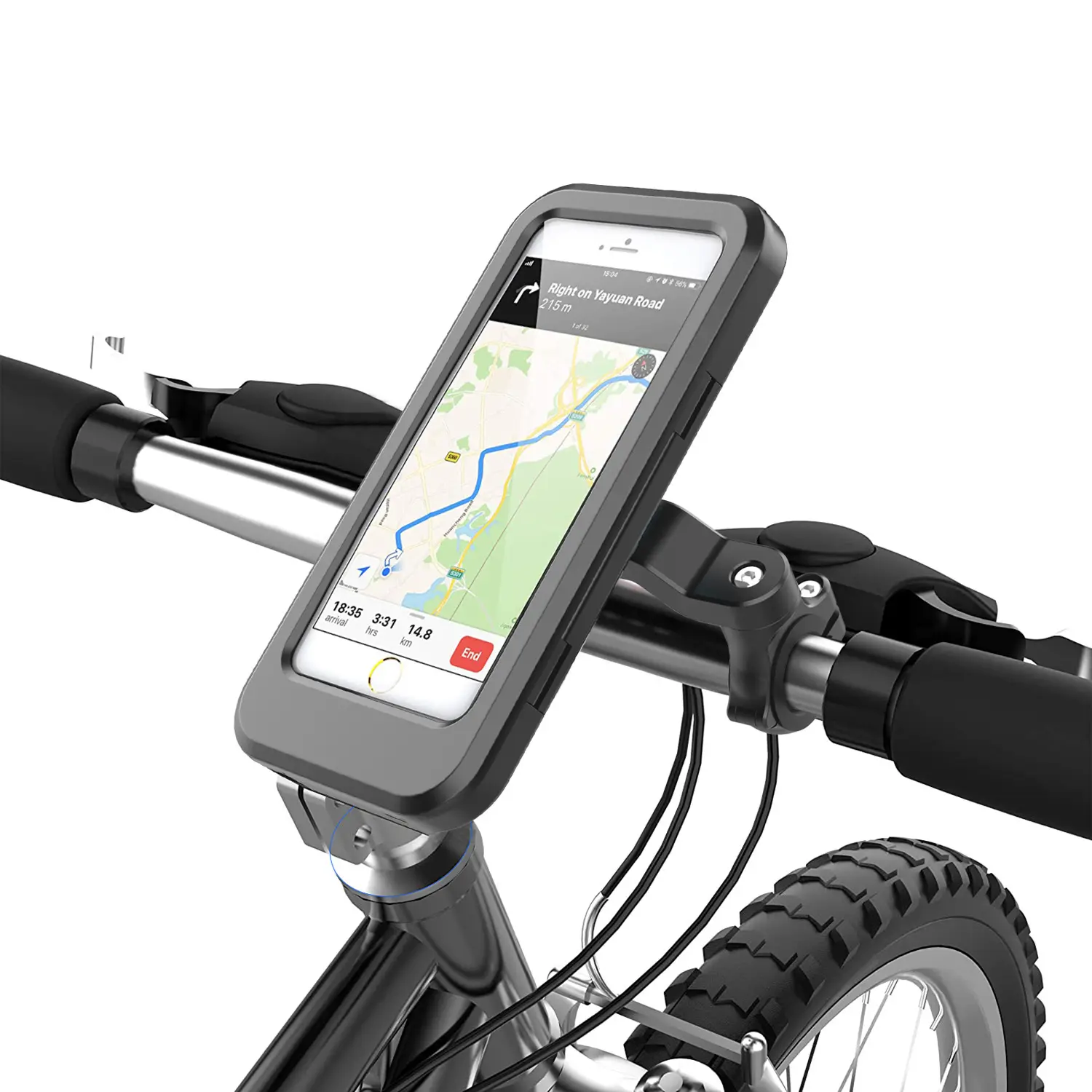 Amazon Hot Selling Waterproof Phone Mount Bike Phone Holder With 360 Rotation Adjustable For Bicycle And Motorcycle