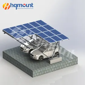 HQ MOUNT new design solar carport garage pannello solare in alluminio impermeabile pv solar carport solar racking