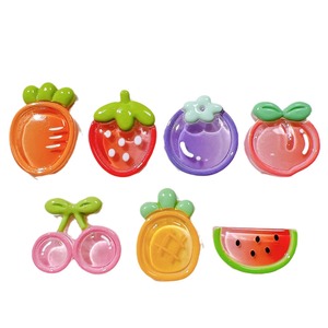 Bán buôn mùa hè trái cây chuối anh đào dứa 3D phẳng trở lại phẳng nhựa đối với trang sức làm <span class=keywords><strong>DIY</strong></span> Chram - Product Image 5