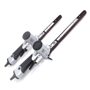 Ponceuse à bande pneumatique professionnelle Wilin 1/2 Polisseuse à bande pneumatique, pliable pour les espaces restreints Caractéristiques Courroies de 24 "et 18" - Product Image 1