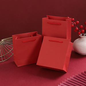 Boîte cadeau en carton rouge pour bijoux, boîte à collier avec tiroir coulissant en papier et mousse noire pour l'emballage de bijoux - Product Image 2