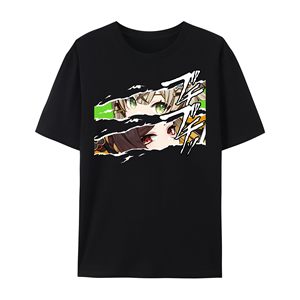 เสื้อยืดผ้าฝ้ายพิมพ์ลายตาตัวละครทุกตัว ผ้าถัก ระบายอากาศได้ดี ไม่ยับ แขนสั้น - Product Image 2