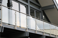 Systèmes de balustrades de balcon en acier inoxydable et verre Reilbu de qualité supérieure 304 316 pour intérieur et extérieur