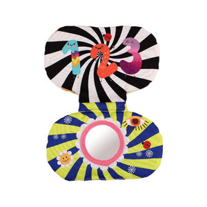 Adorable livre en tissu de bébé doux et sûr sur le thème des animaux de forme ovale pour les petits bébés - Product Image 4