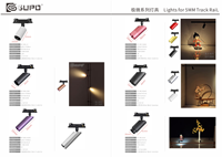 GUPO Rail de piste ultra-mince 24V 10*11mm pour vitrine, présentoir à bijoux, meuble, éclairage LED dimmable, petit projecteur de rail 2W réglable pour armoire