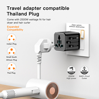Adaptador de Viaje Universal OULIYO con Enchufes para EE. UU., Reino Unido, Australia y la UE, USB Tipo C, AC MINI, Pequeño