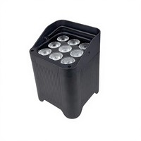 Projecteurs LED DMX512 contrôlés par un système DMX, avec RGBWA+UV, étanches IP65, alimentés par batterie au lithium, pour éclairage de scène extérieur
