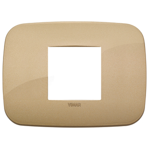Cache-Interrupteur Mural Vimar Rond 2M Doré Antique 12,2x9cm - Product Image 1