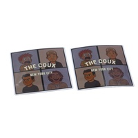 Autocollants personnalisés en vinyle pour cahiers, albums, sacs à dos, valises, casques, planches à roulettes, bouteilles d'eau, portes d'armoires, fenêtres, casiers, ballons de football