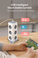 Cube magique multifonction cadeau international 2025 avec 2 USB-A et 1 prise de courant Offre Spéciale type-c pour UK/USA/EU