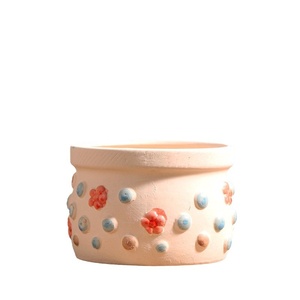 <span class=keywords><strong>Pot</strong></span> à plantes succulentes <span class=keywords><strong>en</strong></span> céramique non vernie, peint à la main, respirant et robuste, <span class=keywords><strong>prix</strong></span> spécial, pour la maison et le balcon, <span class=keywords><strong>petit</strong></span> format, style rustique - Product Image 5