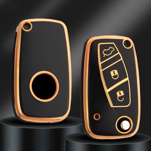 Copertura per chiave ribaltabile per auto Kuvi TPU per FIAT 500 Panda Idea Stilo Ducato Punto Bravo Grande Minibus <span class=keywords><strong>Doblo</strong></span> Protected Fob <span class=keywords><strong>accessori</strong></span> - Product Image 1