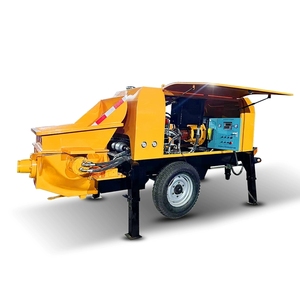 DIESEL di động nhỏ BƠM BÊ TÔNG di động mini BƠM BÊ TÔNG Máy DIESEL điện Trailer bê tông chuyển bơm Bộ - Product Image 6