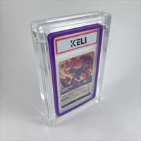 Support acrylique de support de cas de carte à collectionner de dalle de carte graduée de sports de résistance UV pour la dalle de carte graduée PS-A CGC BGS ACE
