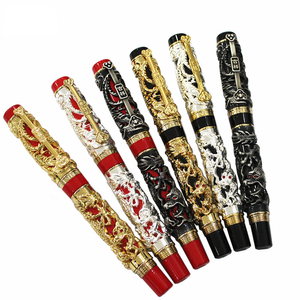 Marca Hansel de lujo Jinhao Nobles Best Pen Regalo de gama alta Colecciones de <span class=keywords><strong>plumas</strong></span> estilográficas de dragón chino de iridio dorado - Product Image 1
