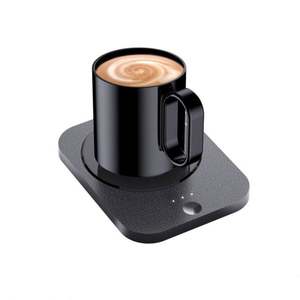 Chauffe-tasse USB intelligent sans fil auto-chauffant avec ABS+verre trempé, écologique, noir/blanc, pour la maison et le bureau - Product Image 5