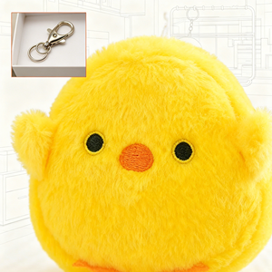 Directo <span class=keywords><strong>de</strong></span> fábrica al por mayor 10cm <span class=keywords><strong>dibujos</strong></span> animados Kawaii pollo animales <span class=keywords><strong>de</strong></span> peluche pollito amarillo colgante llavero bolsa decoración niños regalos - Product Image 4