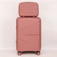 Ensembles de bagages 3 pièces PP voyage étui rigide ensemble de bagages bagages TSA serrure valise