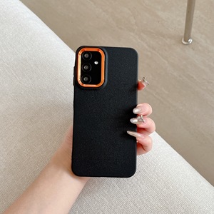 Custodia per telefono di protezione in pelle vegana di lusso di colore puro antiurto per <span class=keywords><strong>Samsung</strong></span> <span class=keywords><strong>Galaxy</strong></span> S25 Ultra S24 FE con lenti in oro elettrolitico - Product Image 4