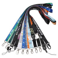 Cordón de Poliéster Personalizado de Alta Calidad con Clip Metálico, Impresión Offset y Serigrafía, Logotipo Personalizado, Gancho para Tarjeta de Identificación, Venta al Por Mayor