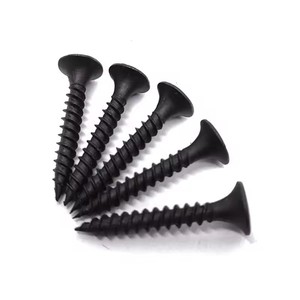 Clous de cloison sèche autotaraudeurs métallisés noirs pour l'exportation vis de <span class=keywords><strong>menuiserie</strong></span> domestique fil panneau de gypse planche de bois - Product Image 6