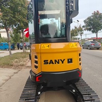 En Stock: Excavadora de Cadenas Sany SY26U de 2.6 Toneladas, Mini Excavadora con Accesorios Opcionales, Tanque de 30L para Jardín, Granja y Pequeños Trabajos de Construcción